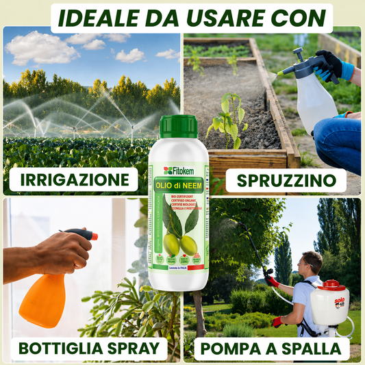 Olio di Neem 1 L Difesa piante olio di neem biologico naturale