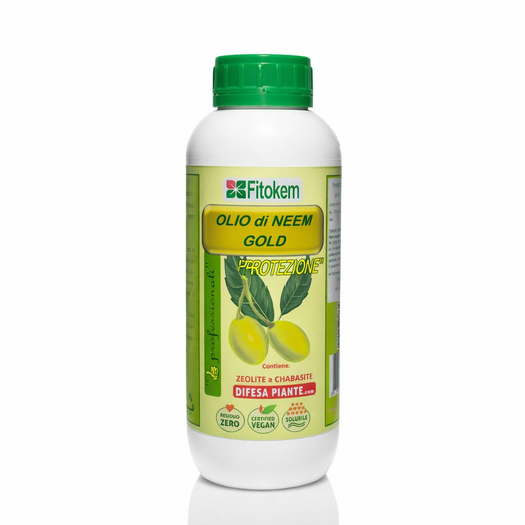 Olio di Neem Gold Biologico | Con Zeolite Chabasite | Fitokem