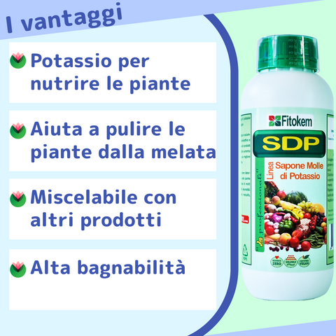 Concime SDP  a base di sapone molle di potassio concentrato |