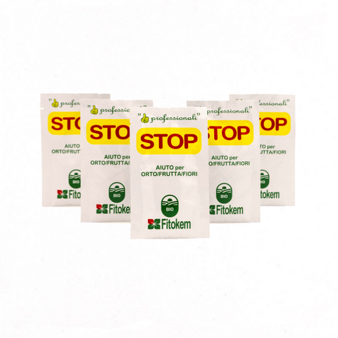 STOP Corroborante - Contro insetti e parassiti - 5 Bustine da 10ML Difesa piante biologico naturale