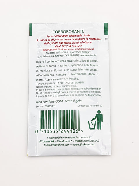 STOP Corroborante - Contro insetti e parassiti - 3 Bustine da 10ML Difesa piante biologico naturale