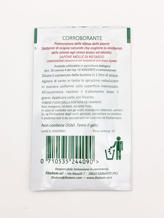 Sapone molle di potassio - 3 Bustine da 10ML Difesa piante biologico naturale