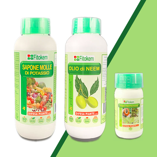 Olio di Neem & Sapone molle + Rame protezione 250mL -SUPER K Difesa piante olio di neem biologico naturale