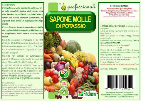Olio di Neem 1L & Sapone molle di potassio 1L Difesa piante biologico naturale