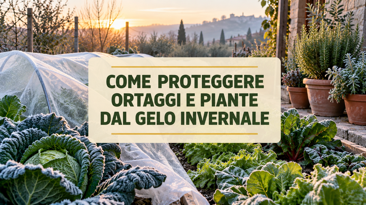COME PROTEGGERE ORTAGGI E PIANTE DAL GELO INVERNALE