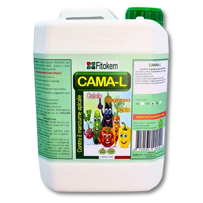 CAMA-L Concime per Pomodori e Verdure Contro Marciume Apicale Concime Liquido per Orto Fertilizzante con Azoto, Magnesio e Calcio, Protegge Nutre le Piante, Aumenta la Produzione