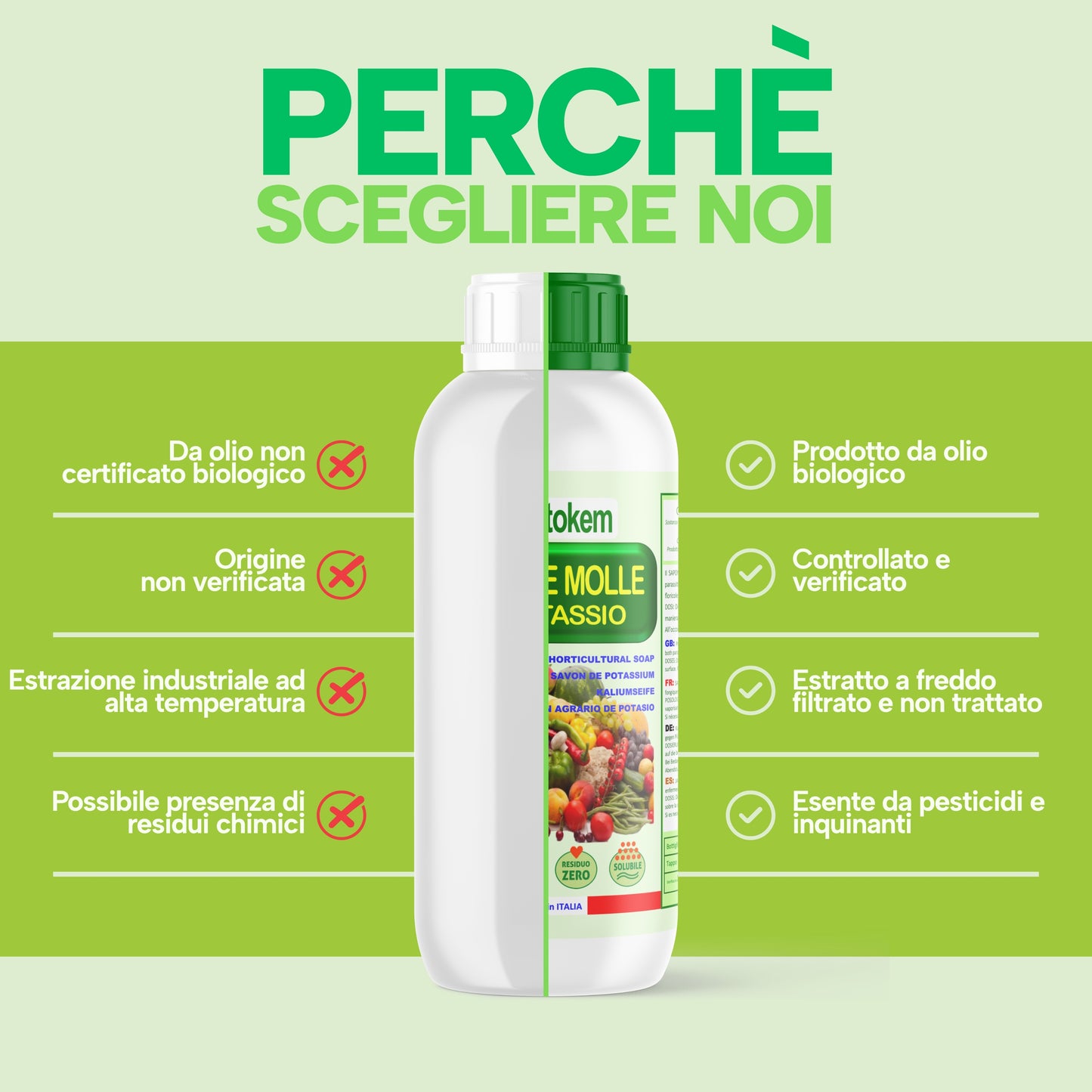Sapone molle di potassio | Per piante | Fitokem