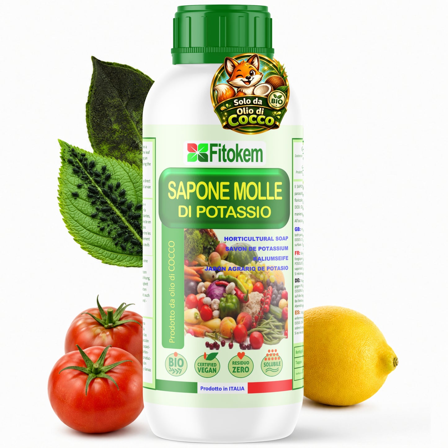Sapone molle di potassio | Per piante | Fitokem