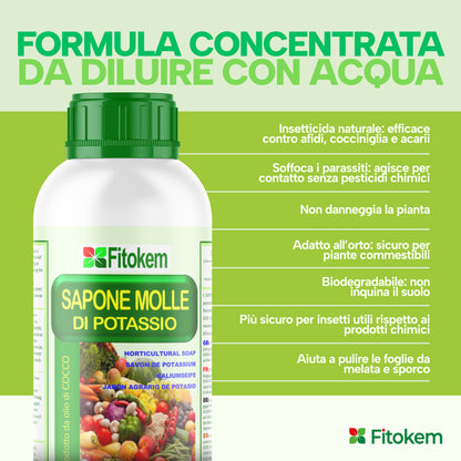 Sapone molle di potassio | Per piante | Fitokem