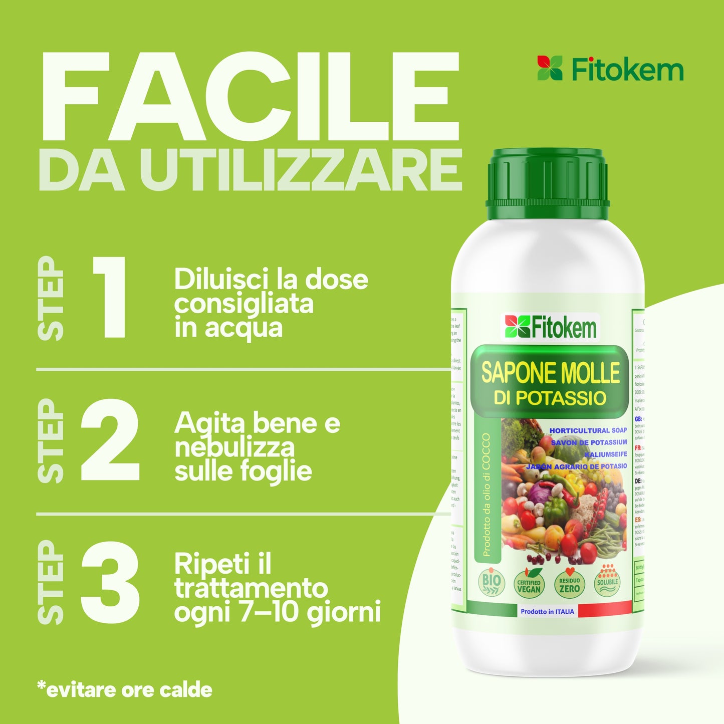 Sapone molle di potassio | Per piante | Fitokem