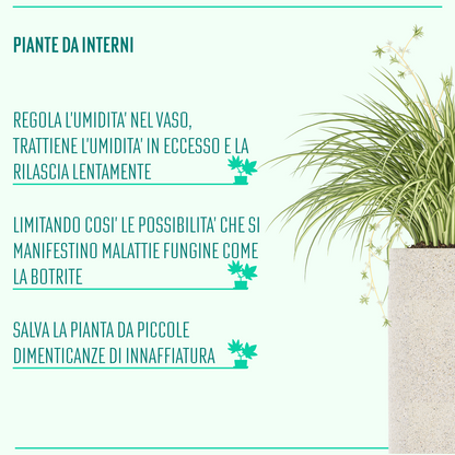 Idrosel 800 gr | Idroretentore per terricci piante orto giardino | regola e mantiene l'umidità del terreno | Fitokem