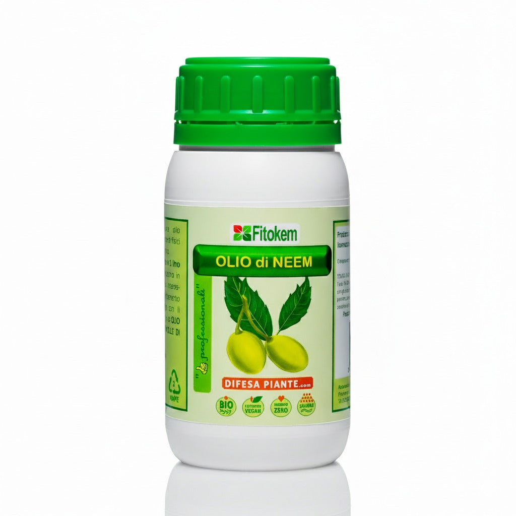Olio di Neem BIOLOGICO | Aiuto per le piante | Idrosolubile | 100% Naturale | Spremuto a freddo | Fitokem