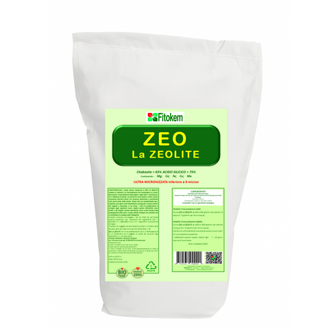 Zeolite Chabasite Micronizzata 1kg | Ammendante Per Piante | Fitokem