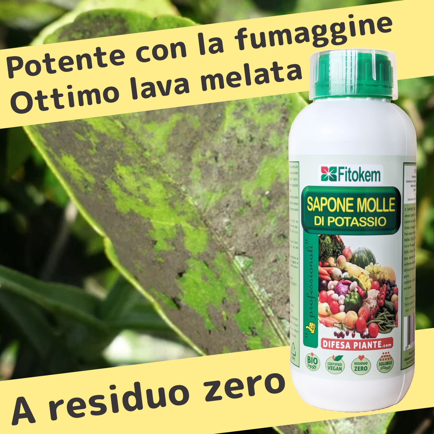 Sapone molle di potassio 1L | Per piante | Fitokem