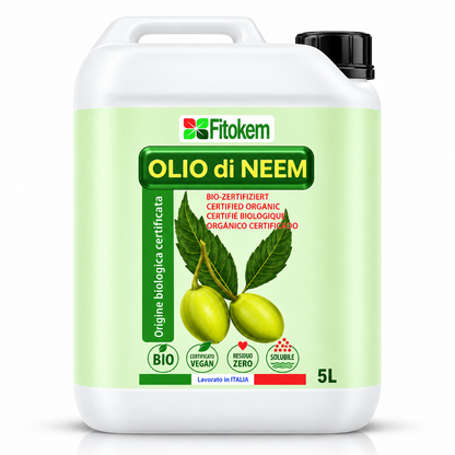 Olio di Neem Idrosolubile Biologico Fitokem formato 5 L