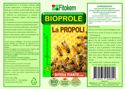 Propoli BIOPROLE 1KG | Corroborante Per piante | Aiuto per la pianta contro stress|Fitokem
