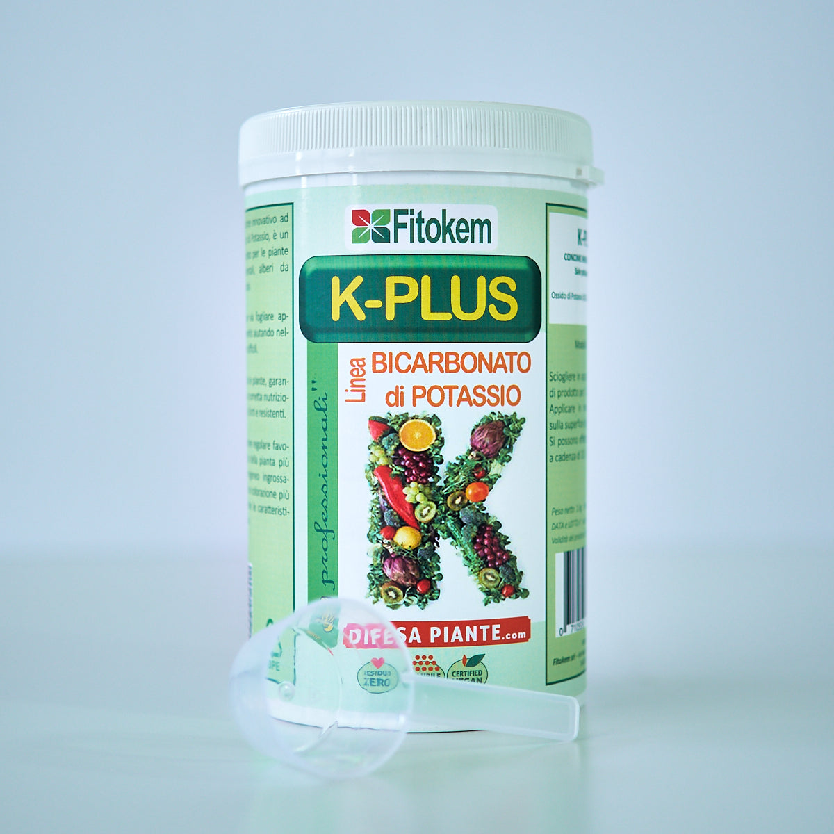 Bicarbonato di potassio concime minerale K-Plus - 1kg - Fitokem Difesa piante olio di neem biologico naturale