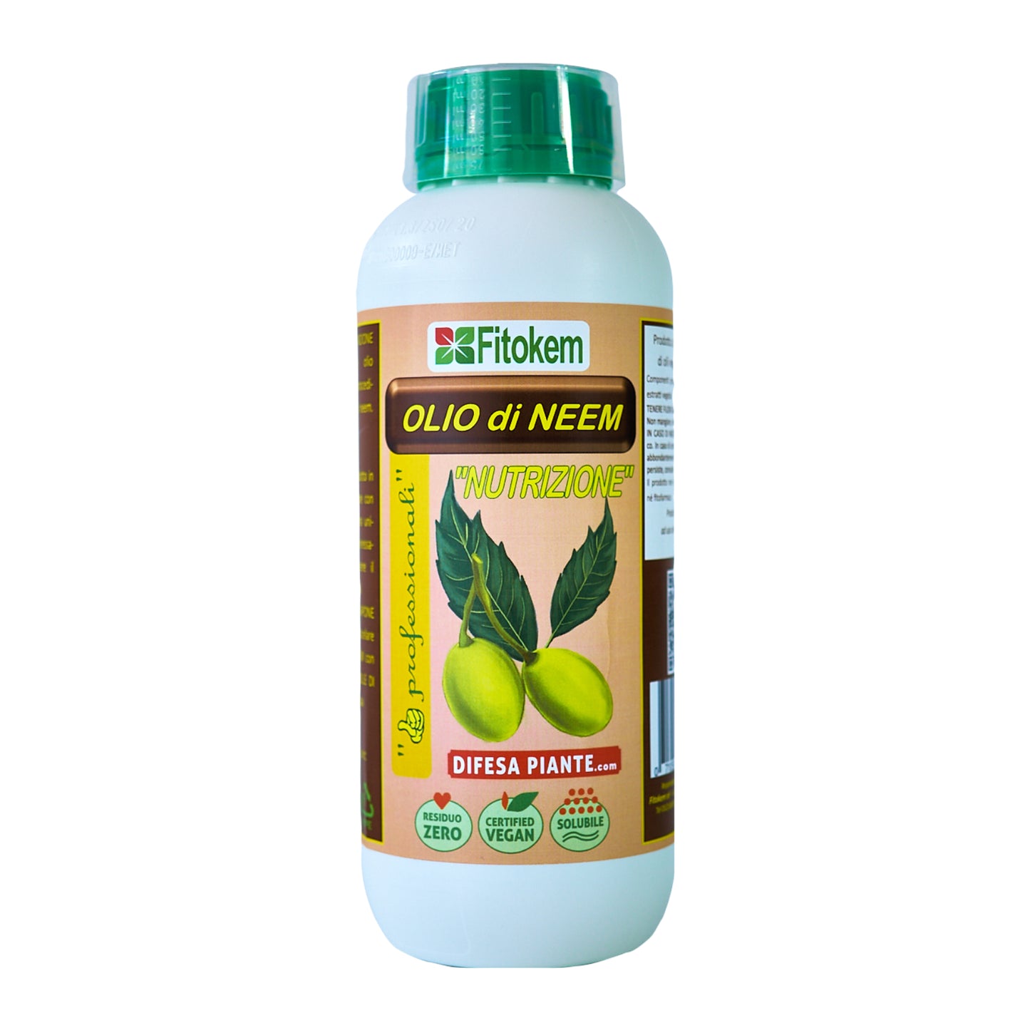 Olio di neem "NUTRIZIONE" 1L - FITOKEM - Biostimolante fogliare Difesa piante olio di neem biologico naturale
