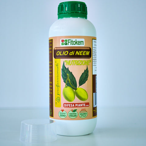 Olio di neem &quot;NUTRIZIONE&quot; 1L - FITOKEM - Biostimolante fogliare Difesa piante olio di neem biologico naturale