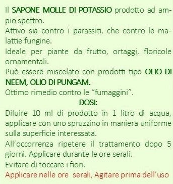 Sapone molle di potassio 1L Difesa piante biologico naturale