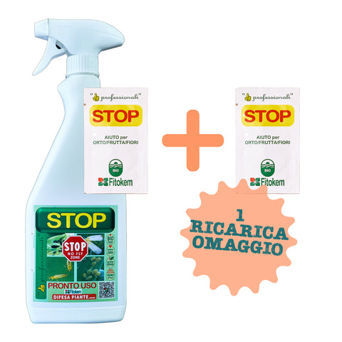 Corroborante contro insetti e parassiti - STOP PRONTO USO 780ml  - Fitokem Difesa piante olio di neem biologico naturale