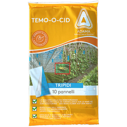 10 Pannelli blu CM.40x25 Per la cattura dei Tripidi - Trappole cromotropiche per catture massali - Consentite in agricoltura biologica Difesa piante olio di neem biologico naturale