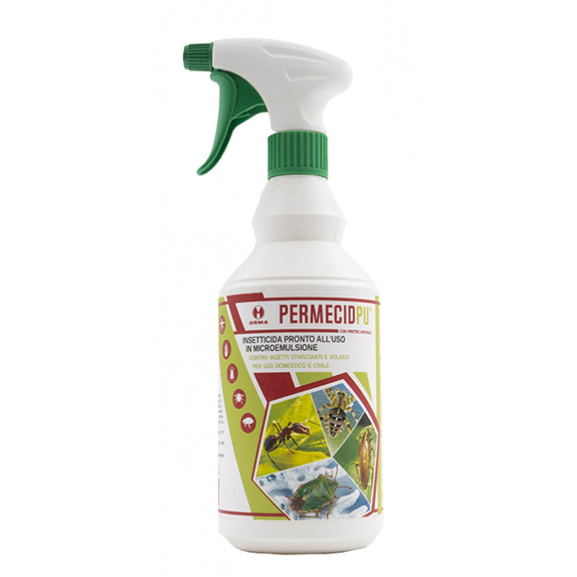 Insetticida pronto uso a base di Piretro e Permetrina 750 ml - contro mosche zanzare formiche e cimici Difesa piante olio di neem biologico naturale