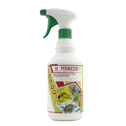 Insetticida spray a base di Piretro e Permetrina 750 ml - contro mosche  zanzare formiche e cimici –
