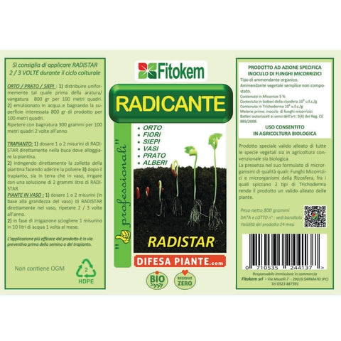 Radistar Radicante Micorrize 800gr - R Difesa piante olio di neem biologico naturale